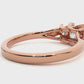 Three Stone Princess Lab Diamond Engagement Ring