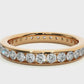 Channel Set Lab Grown Diamond Wedding Band