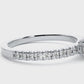 Three Stone Lab Grown Diamond Pavé Engagement Ring