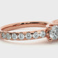 Round Lab Moissanite Diamond Engagement Ring