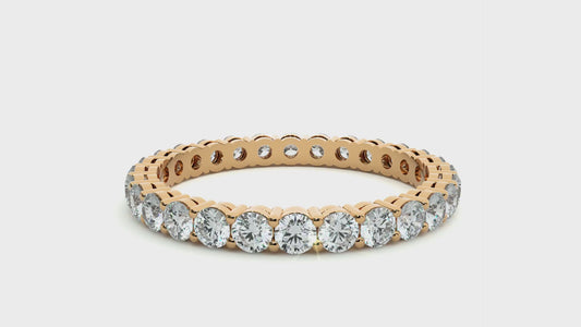 Round Cut Lab Grown Diamond Eternity Band