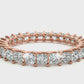 Princess Lab Diamond Eternity Wedding Band