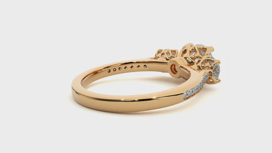 Three Stone Classic Lab Grown Diamond Ring