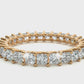 Princess Lab Diamond Eternity Wedding Band