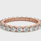 Classic Round Cut Lab Diamond Eternity Band