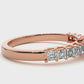Vermeil Princess Moissanite / Lab Grown Diamond Engagement Ring