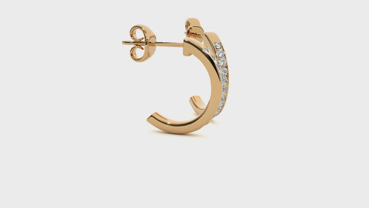 Luxe Lab Diamond Hoop Earrings
