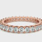 Round Cut Lab Grown Diamond Eternity Band