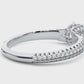 Three Stone Lab Grown Diamond Engagement Ring