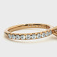 Princess Cut Lab & Moissanite Diamond Pavé Engagement Ring