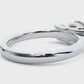 Classic Basket Set Diamond Three Stone Engagement Ring