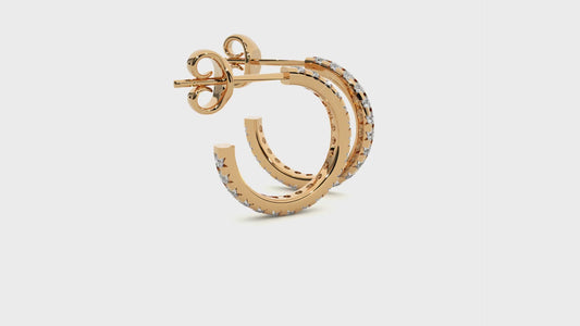 Classic Luxe Lab Grown Diamond Hoop Earrings