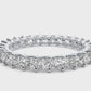 Princess Lab Diamond Eternity Wedding Band