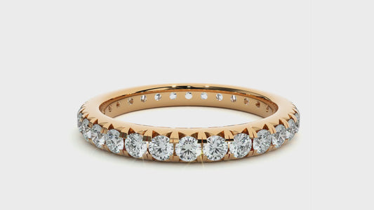 Round Cut Lab Grown Diamond Eternity Ring