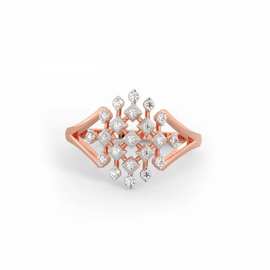 Rose Gold Spectacular Diamond Ring
